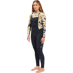 2022 Billabong Womens Salty Dayz 5/4mm Chest Zip Wetsuit F45F10 - Jungle Night